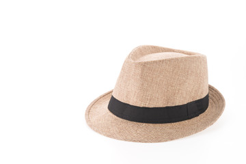 Straw hat isolated on white background