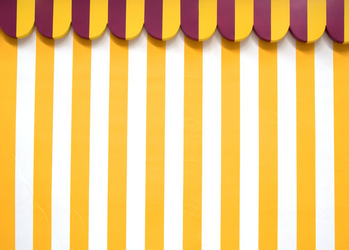 Party tent background pattern, with yellow and white stripes