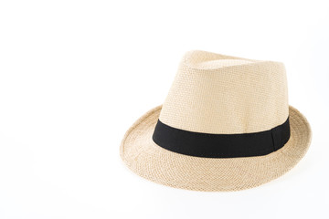 Straw hat isolated on white background