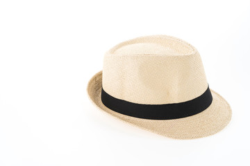 Straw hat isolated on white background