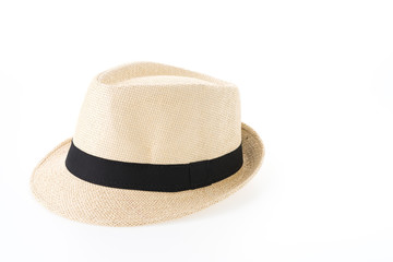 Straw hat isolated on white background