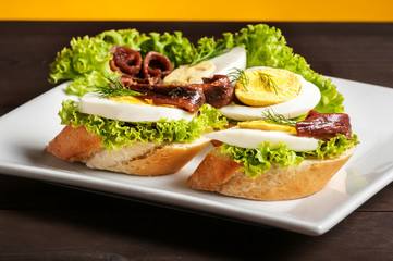 Crostini with anchovy