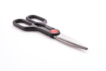 Kitchen scissor object isolated on white
