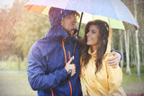 Walking in rainy day with special person
