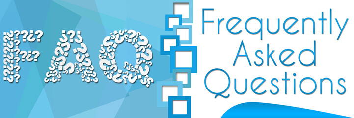 FAQ Square Blue Banner