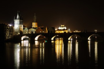 Fototapeta na wymiar Night Prague