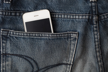 Smart phone in jean