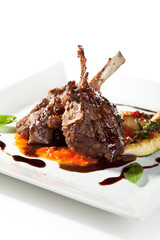 Lamb Chops and Vegetables