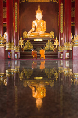 Buddha image at chiang mai temple, Thailand
