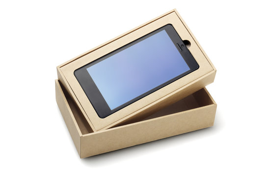 Smartphone In Packaging Box