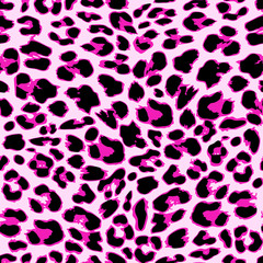 Leopard seamless pattern design, vector background