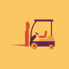 Forklift. Transportation Flat Icon