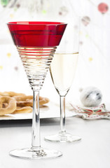 Two glasses of champagne