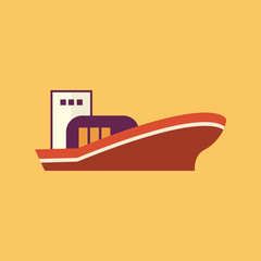 Boat. Transportation Flat Icon