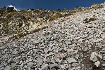 on the end of Mala Zmrzla dolina valley in Vysoke Tatry © honza28683