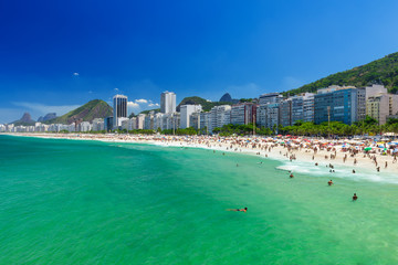 Copacabana beach in Rio de Janeiro, Brazil
