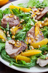 Duck breast and orange salad