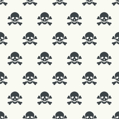 Seamless pattern with skulls. - 70219224