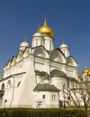 Fototapeta na wymiar Moscow, Arkhangelskiy cathedral in Kremlin