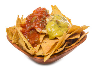 Nachos con guacamole