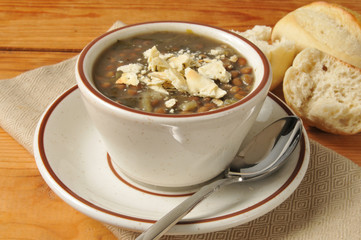 Cup of lentil soup