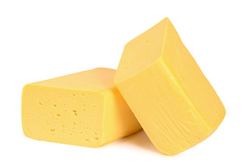 The cheese isolated on white background