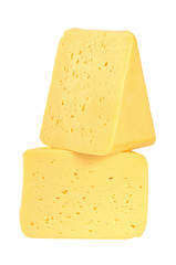 The cheese isolated on white background