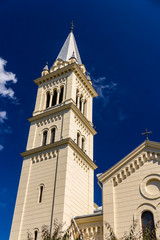 Fototapeta na wymiar St. Joseph's Roman Catholic Cathedral in Sighisoara, Romania