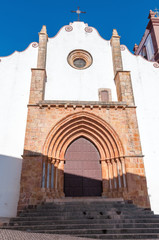 Gothic main portal of Silves Cathedral