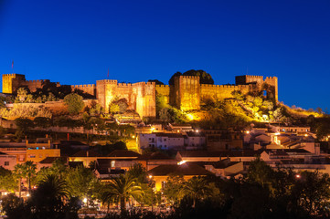 Night panorama of Silves © mkos83