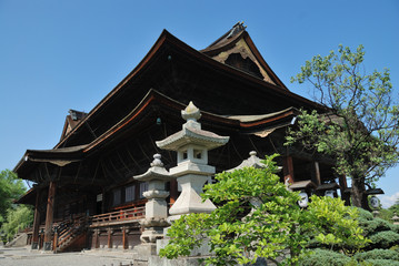 Main hall of Zenko-ji temple in Nagano, Japan