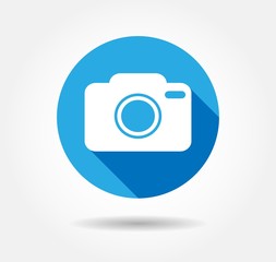 camera flat icon vector