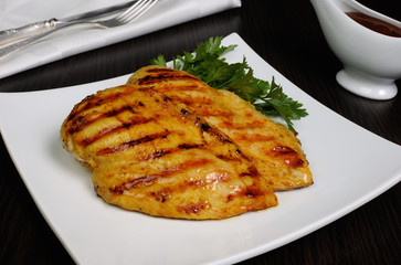 Chicken schnitzel, grilled