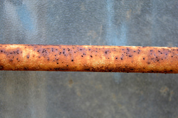 rusty metal pipe