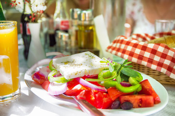 Ein Leckerer griechischer Salat