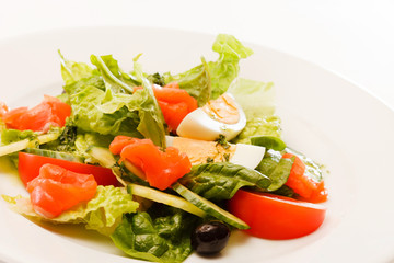 vegetable salad with egg