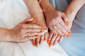 Fototapeta premium Hands with decorative nails