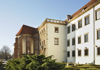 Fototapeta na wymiar Castle of Silesian Piasts in Brzeg. Poland