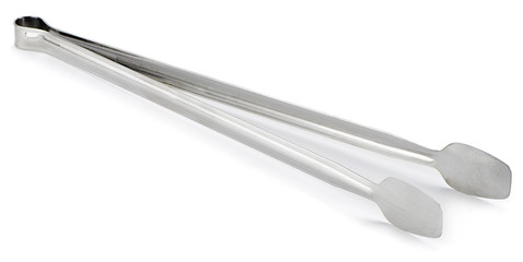 Serving tongs isolated on white background.