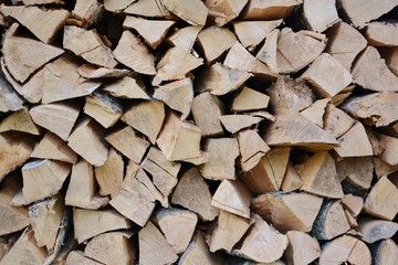 Wooden surface with abstract pattern