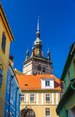Clock tower in Sighisoara, Romania