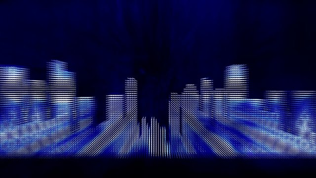 Singapore City Name Reveal Animation 3, blue