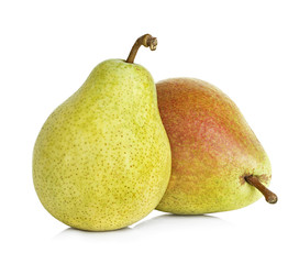 pears isolated on white background