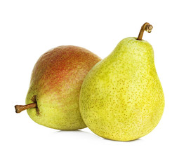 pears isolated on white background