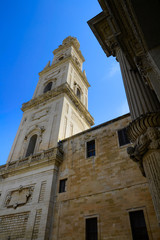 Fototapeta na wymiar Duomo plaza in Lecce
