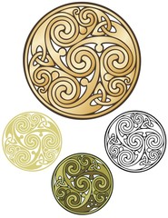 Pagan emblem, celtic coin design