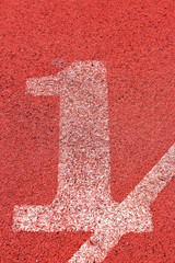 running track number - for the athletes