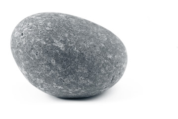 One rock on white