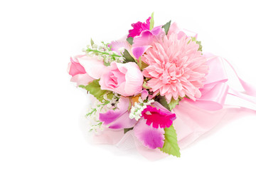 Colorful Bouquet on white background