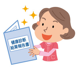 健康診断結果報告書　中年　女性　